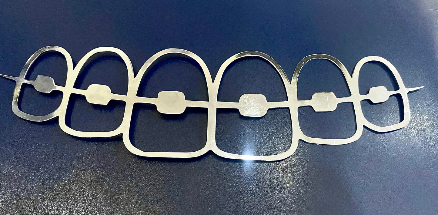 Metal Duvar Süsü (Braketli Diş)