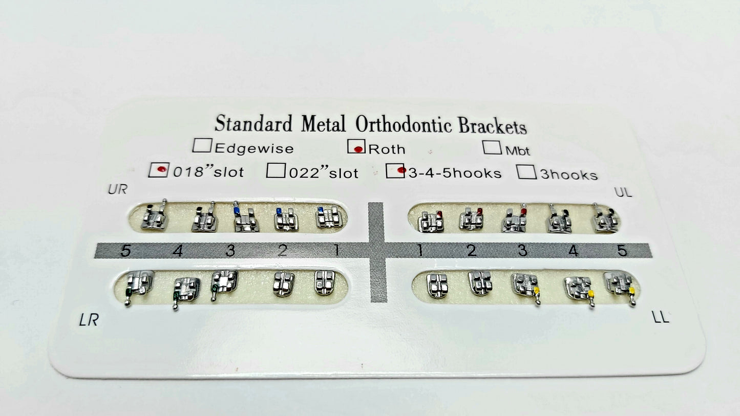 Standart Metal Orthodontic Brackets